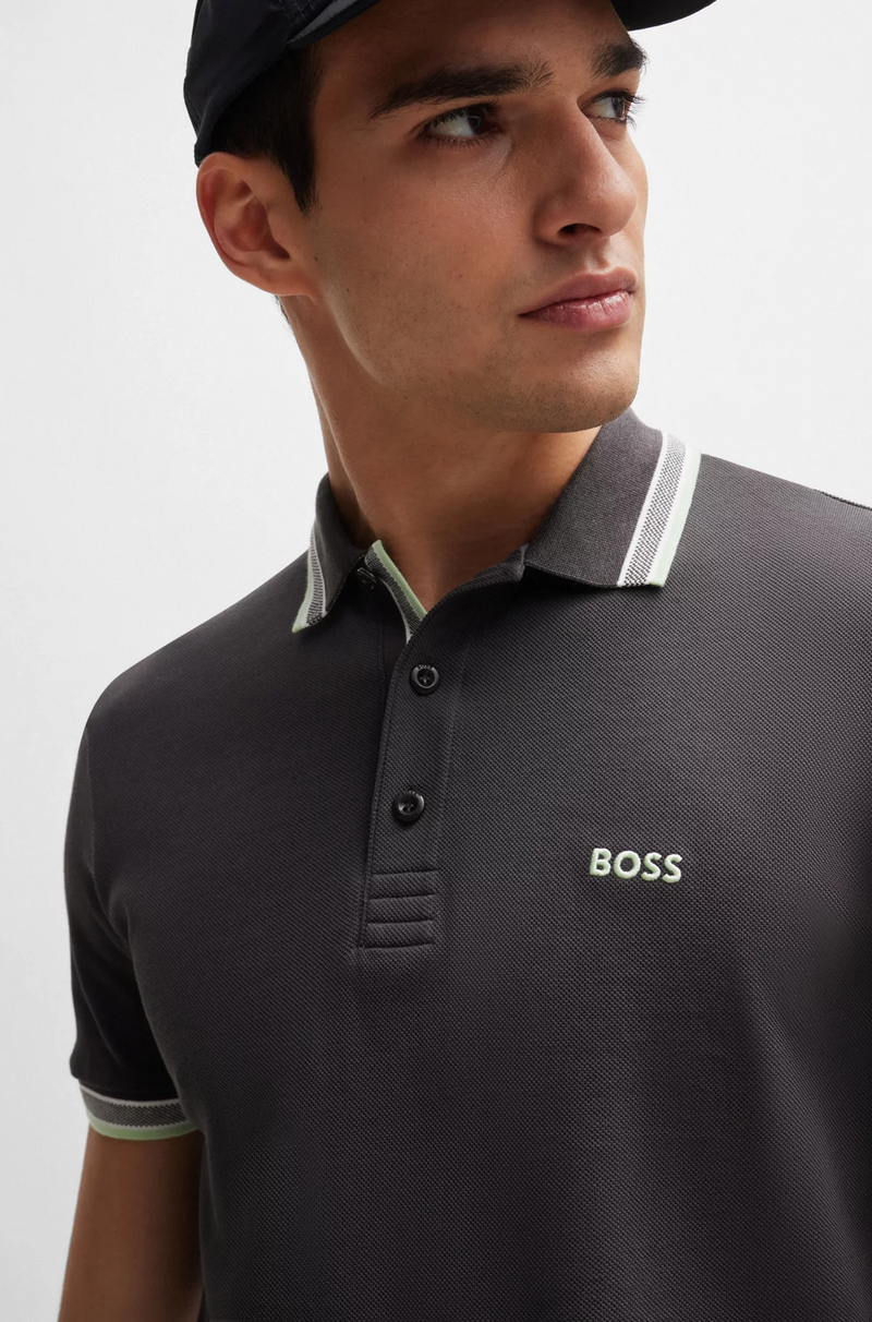 BOSS Paddy Polo with Contrast Logo Details