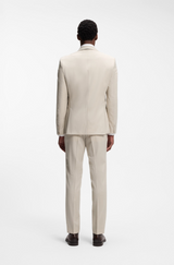 Slim-fit jacket in virgin-wool serge