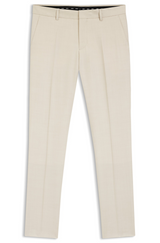 Slim-fit trousers in virgin-wool serge