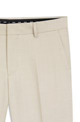 Slim-fit trousers in virgin-wool serge