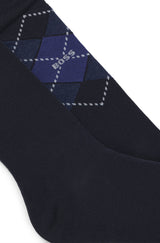 Boss Two-pack of cotton-blend socks in a regular length