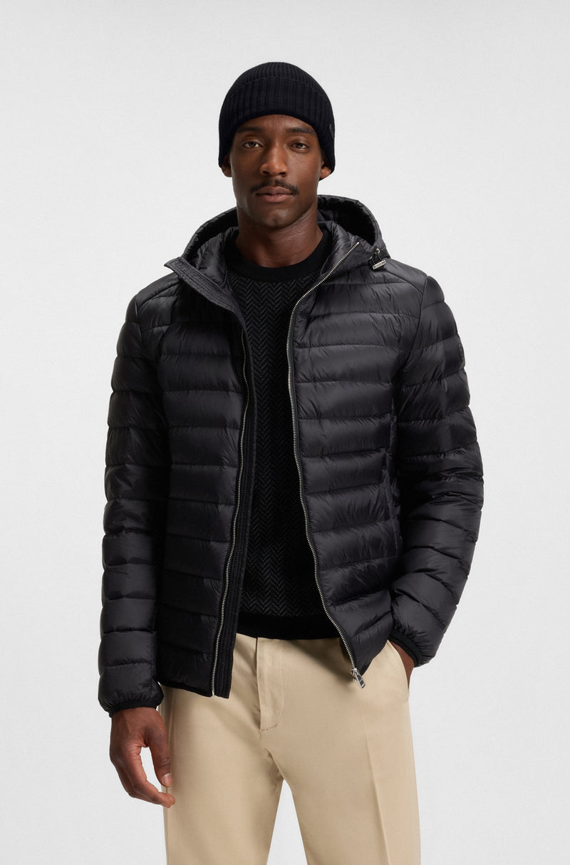 Logo-plaque beanie hat in virgin wool