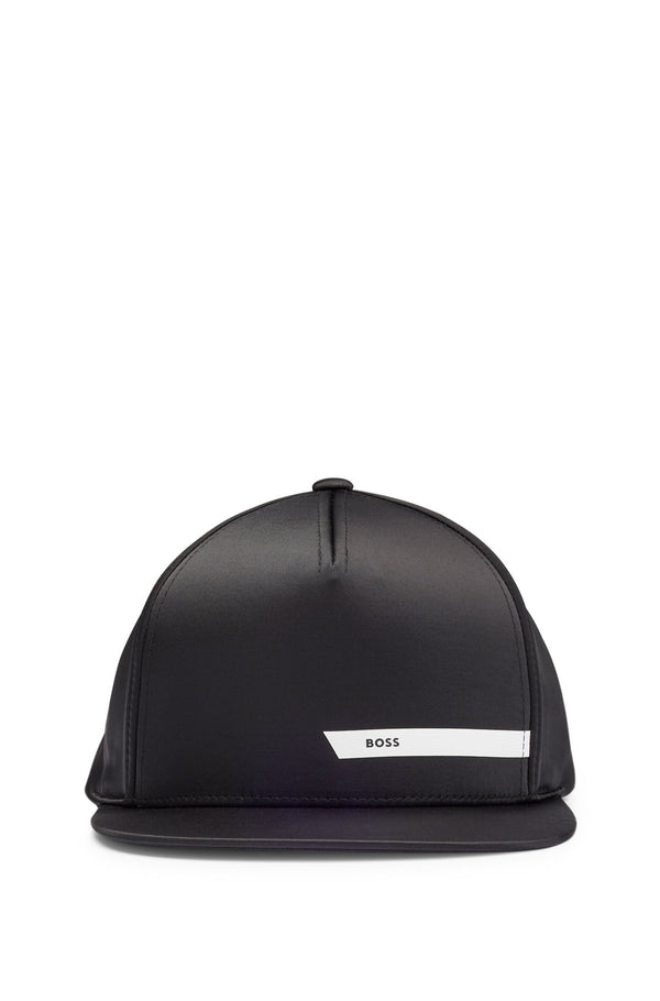 BOSS Satin Cap with Logo Stripe