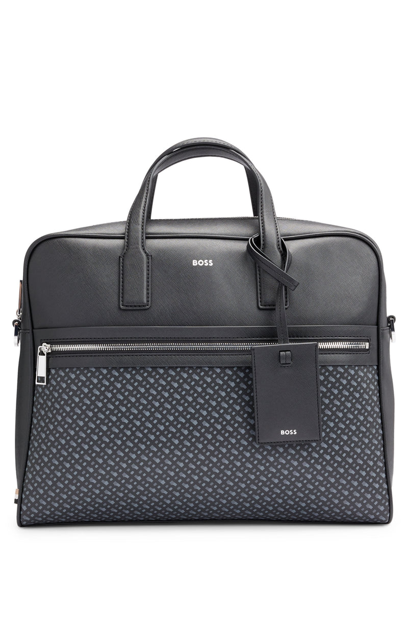 BOSS Document Case With Monogram Detailing