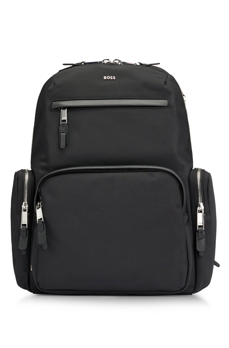 BOSS Multi-pocket Backpack with Logo Lettering