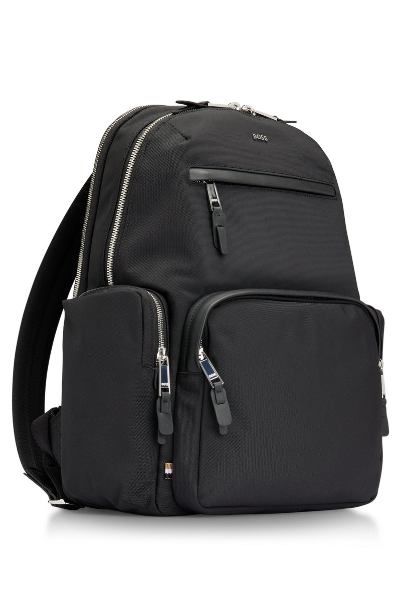 BOSS Multi-pocket Backpack with Logo Lettering