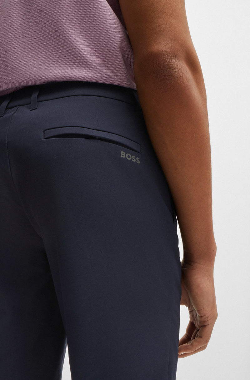 Boss Slim-fit Four-way Stretch Fabric Shorts