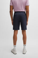 Boss Slim-fit Four-way Stretch Fabric Shorts