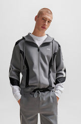 BOSS Saggon Relaxed Fit Hoodie with Logo Print