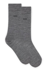Boss Two-pack of wool-blend socks in a regular length
