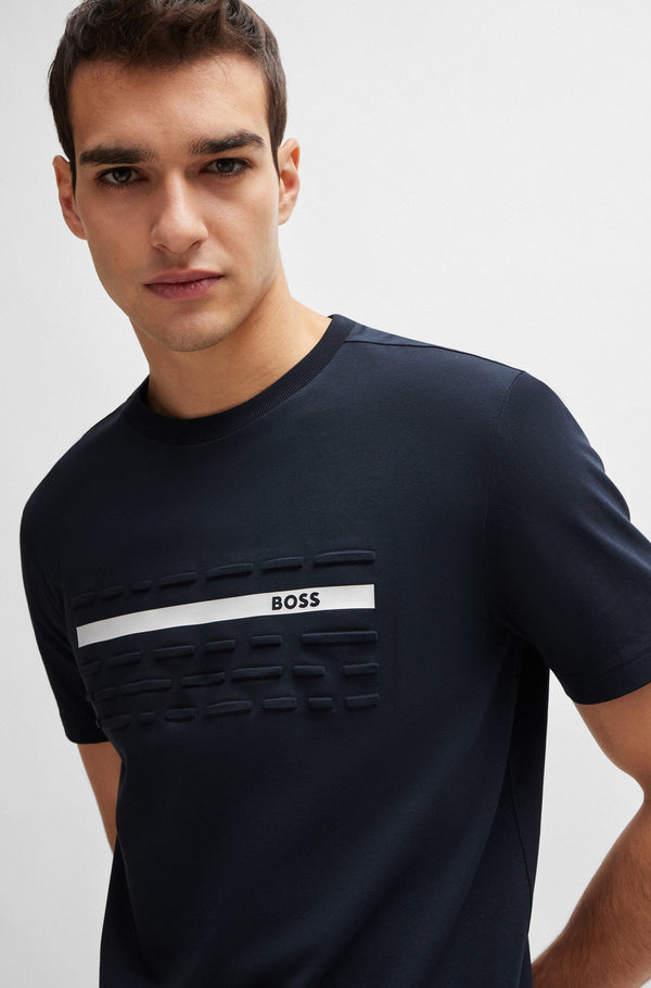 Boss Regular-Fit T-Shirt with Embossed Artwork