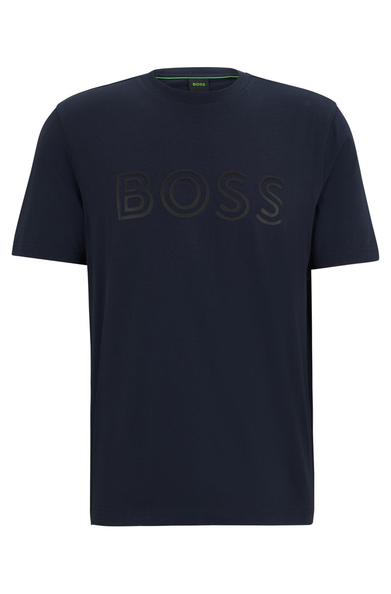 Boss Cotton jersey T-shirt with Logo Artwork