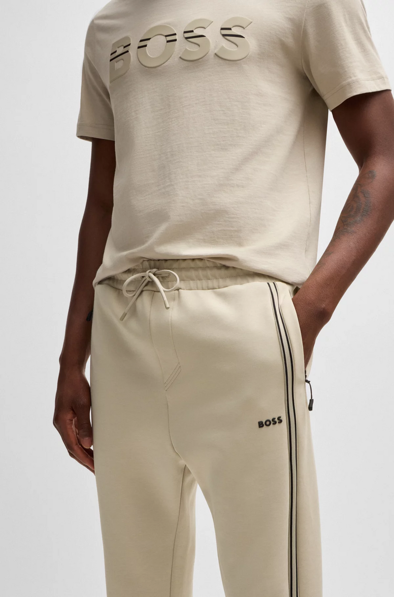 Boss Tracksuit Bottoms with Tape Inserts