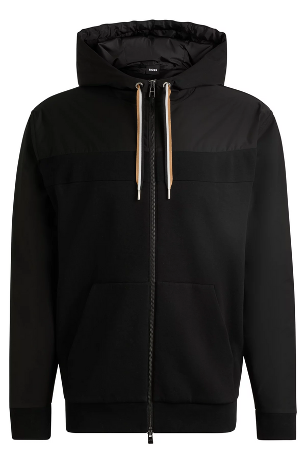 Boss Zip-Up Hoodie with Tonal Insert