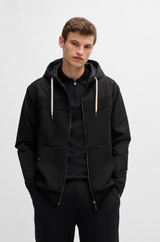 Boss Zip-Up Hoodie with Tonal Insert