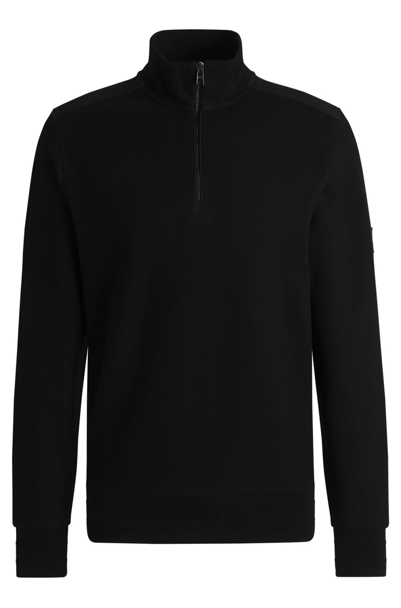 Boss Mercerized-Cotton Regular-Fit Sweatshirt with Logo Patch