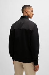 Boss Mercerized-Cotton Regular-Fit Sweatshirt with Logo Patch