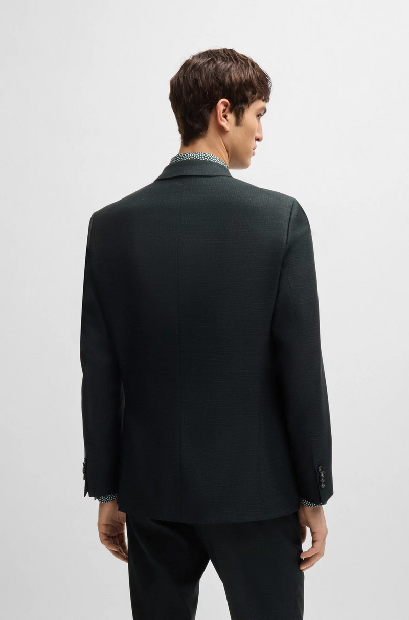 Boss Slim-Fit Suit in Micro Patterned Stretch Wool