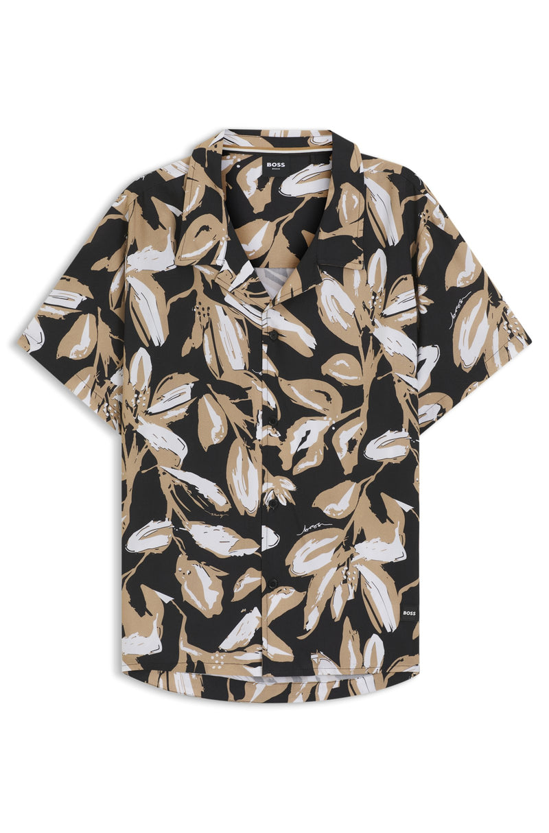 Boss Regular-fit Beach Shirt with all-over print