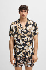 Boss Regular-fit Beach Shirt with all-over print
