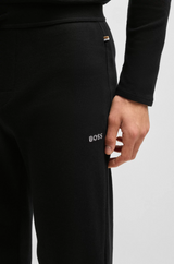 Boss Waffle Pajama Bottoms in Black