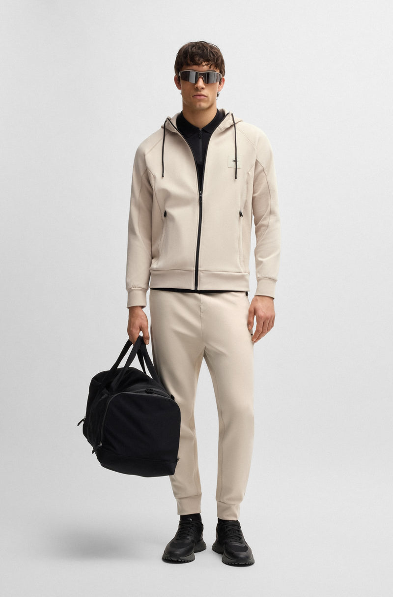 Boss Zip-up Hoodie with Logo Patch