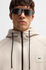 Boss Zip-up Hoodie with Logo Patch