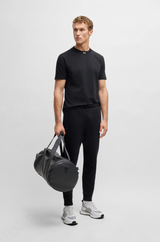 Boss Stretch-Cotton T-Shirt with Logo Collar