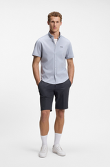 Slim-fit shorts in water-repellent stretch fabric