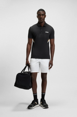 Boss Active slim-fit polo shirt with moisture management