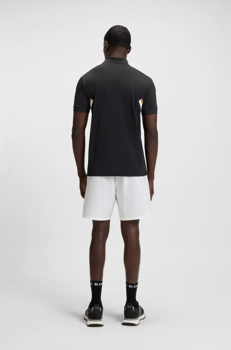 Boss Active slim-fit polo shirt with moisture management