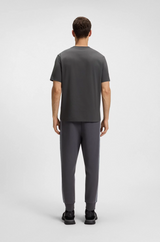 Boss Stretch-cotton T-shirt with Geometric Print