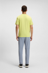 Boss Stretch-cotton T-shirt with Geometric Print