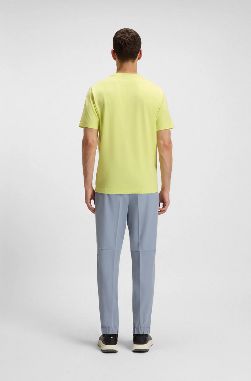 Boss Stretch-cotton T-shirt with Geometric Print