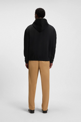 Boss Relaxed-fit Hoodie in Mercerized Cotton