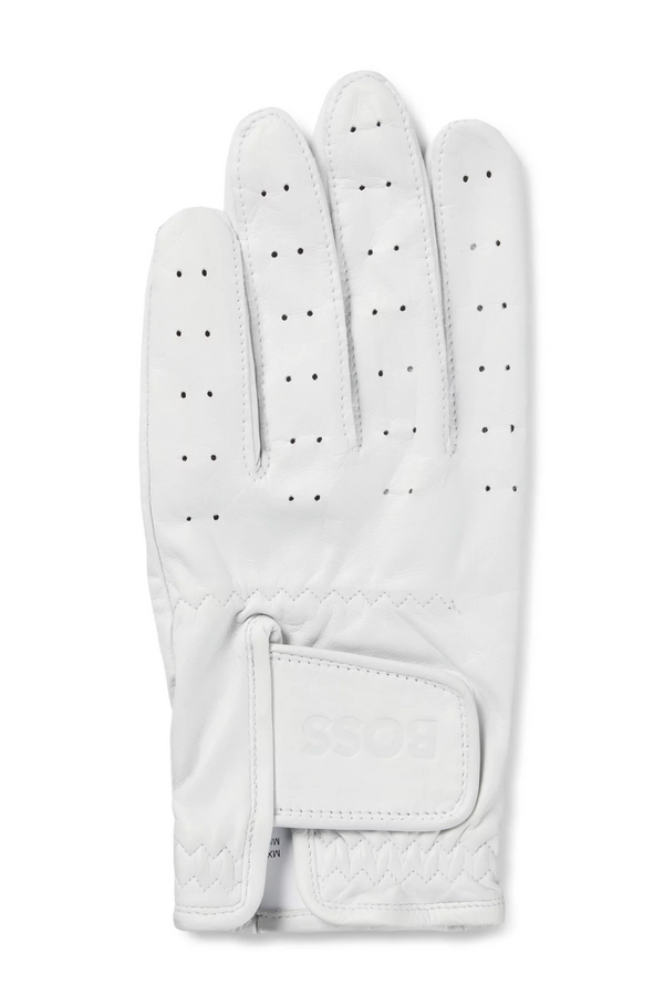 Boss Nappa-leather gloves with lasered dots