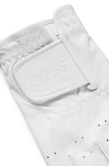 Boss Nappa-leather gloves with lasered dots