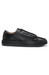 Gary sneakers in brushed leather with elastic laces