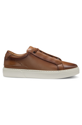Gary sneakers in brushed leather with elastic laces