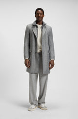 Boss Slim-fit coat with detachable inner