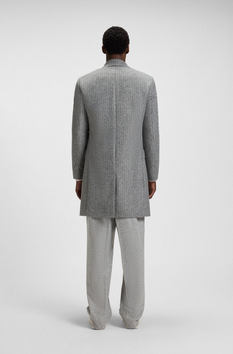 Boss Slim-fit coat with detachable inner