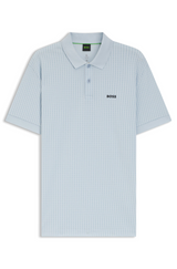 Boss Cotton-piqué polo shirt with all-over print