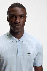 Boss Cotton-piqué polo shirt with all-over print