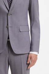Two-piece slim-fit suit in micro-pattern