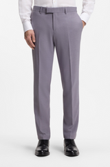 Two-piece slim-fit suit in micro-pattern