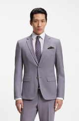 Two-piece slim-fit suit in micro-pattern