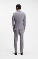 Two-piece slim-fit suit in micro-pattern