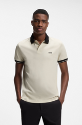 Slim-fit cotton polo shirt