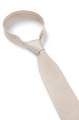 Formal tie with jacquard pattern