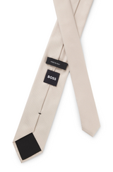 Formal tie with jacquard pattern